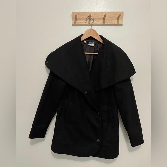 LabCo Black Pea Coat - Picture 3 of 6
